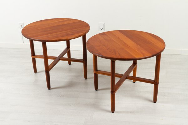 Vintage Danish Cherry Side Tables by Haslev Møbelsnedkeri, 1990s, Set of 2-WIX-1385523