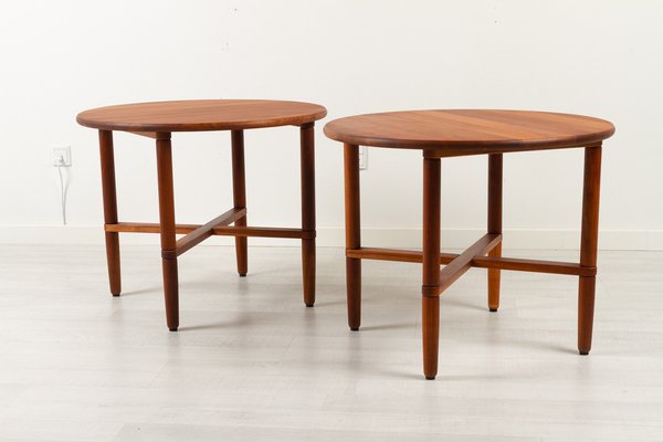 Vintage Danish Cherry Side Tables by Haslev Møbelsnedkeri, 1990s, Set of 2-WIX-1385523