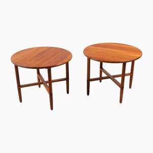 Vintage Danish Cherry Side Tables by Haslev Møbelsnedkeri, 1990s, Set of 2-WIX-1385523