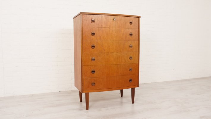 Vintage Danish Chest of 6 Drawers-HPM-1798374