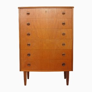 Vintage Danish Chest of 6 Drawers-HPM-1798374