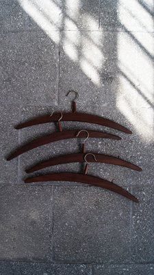 Vintage Danish Coat Hangers in Teak, 1960s, Set of 4-UMB-1374965