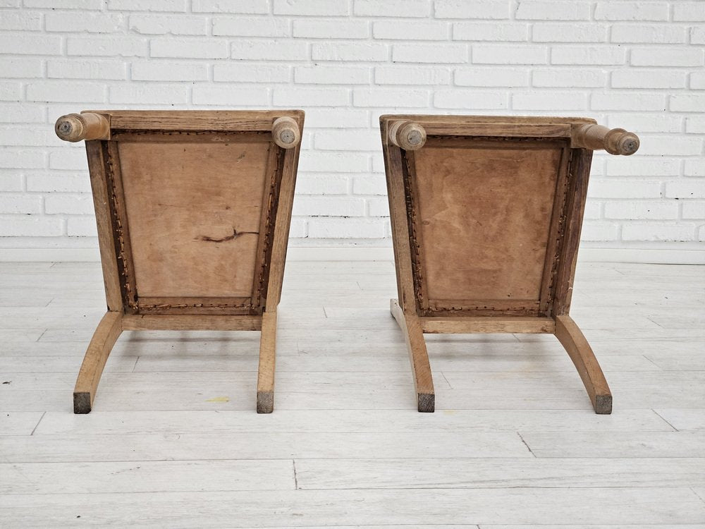 Vintage Danish Dinning Chairs in Oak, 1950s, Set of 2