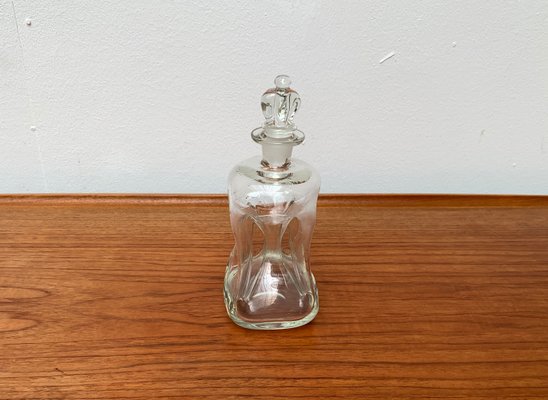 Vintage Danish Glass Kluk Kluk Bottle with Crown Glass Stopper from Holmegaard, 1970s-UAH-1377557