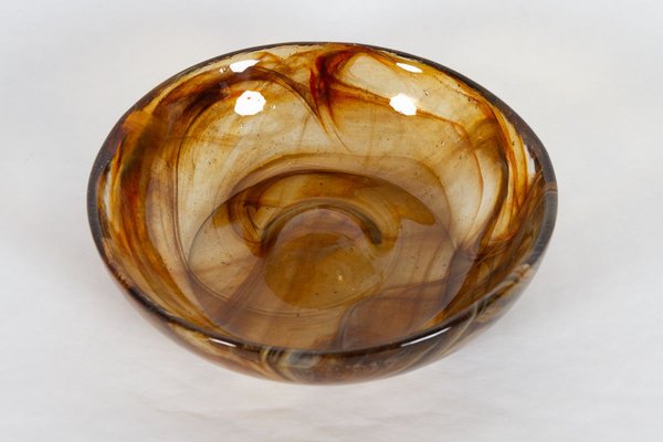 Vintage Danish Glass Pipe Ashtray, 1970s-WIX-774066