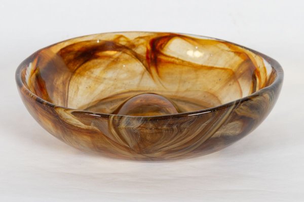 Vintage Danish Glass Pipe Ashtray, 1970s-WIX-774066