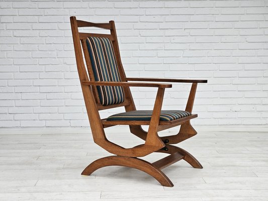 Vintage Danish Highback Rocking Chair, 1950s-TMW-1723360