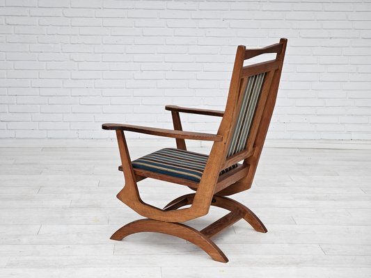 Vintage Danish Highback Rocking Chair, 1950s-TMW-1723360