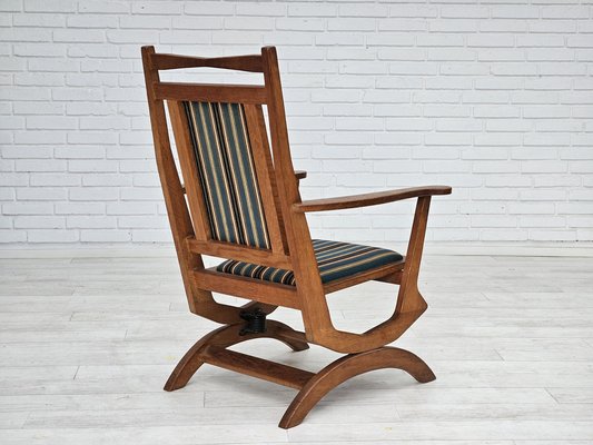 Vintage Danish Highback Rocking Chair, 1950s-TMW-1723360