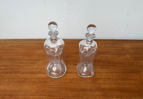 Vintage Danish Kluk Kluk Bottles in Glass from Holmegaard, 1970s, Set of 2-UAH-1768615