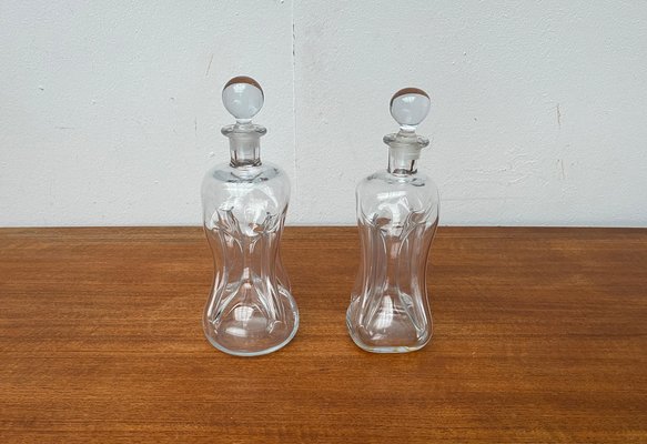 Vintage Danish Kluk Kluk Bottles in Glass from Holmegaard, 1970s, Set of 2-UAH-1768615