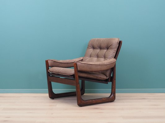 Vintage Danish Leather Chair from Genega Møbler, 1960s-VND-2019905