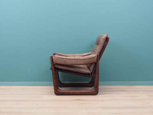 Vintage Danish Leather Chair from Genega Møbler, 1960s-VND-2019905