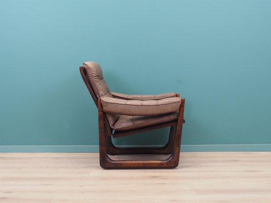 Vintage Danish Leather Chair from Genega Møbler, 1960s-VND-2019905