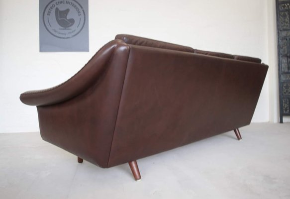 Vintage Danish Leather Sofa by Aage Christiansen, 1970-UAY-1812029