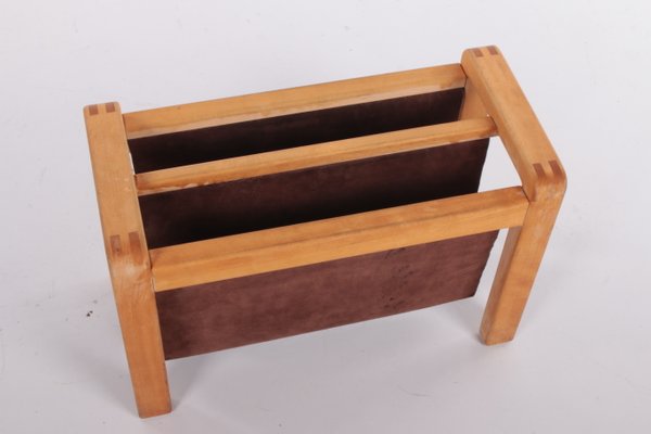 Vintage Danish Magazine Rack in Oak from Salling Stolefabrik, 1960s-EZZ-1146933