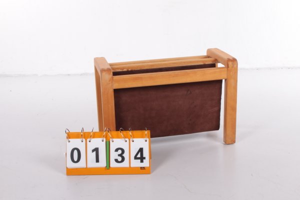 Vintage Danish Magazine Rack in Oak from Salling Stolefabrik, 1960s-EZZ-1146933