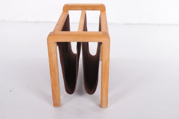 Vintage Danish Magazine Rack in Oak from Salling Stolefabrik, 1960s-EZZ-1146933