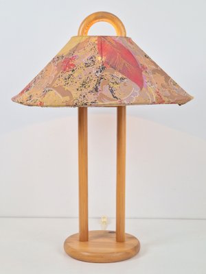 Vintage Danish Pine Table Lamp with Lys Pine, 1970s-AXJ-1778114