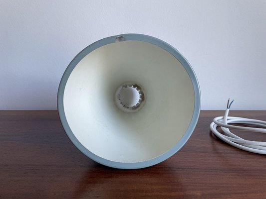 Vintage Danish Retro Pigeon Blue Pendant Lamp, 1960s-WSA-936820