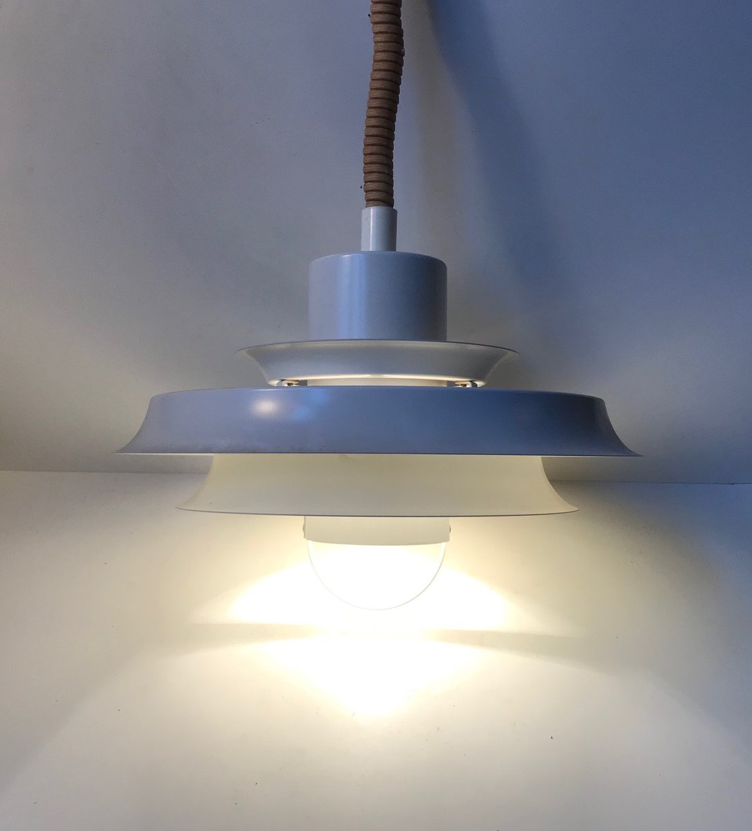 Vintage Danish Rise & Fall Pendant Lamp from Vitrika, 1970s