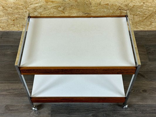 Vintage Danish Serving Cart in Teak and Chrome, 1970s-EJL-1723259