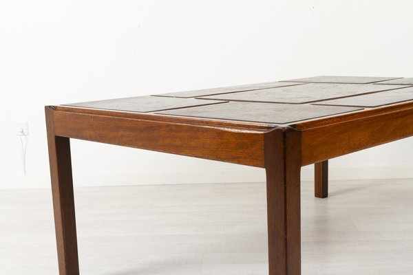 Vintage Danish Slate Coffee Table by Svend Langkilde, 1970s-WIX-1320340