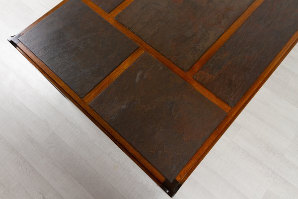 Vintage Danish Slate Coffee Table by Svend Langkilde, 1970s-WIX-1320340