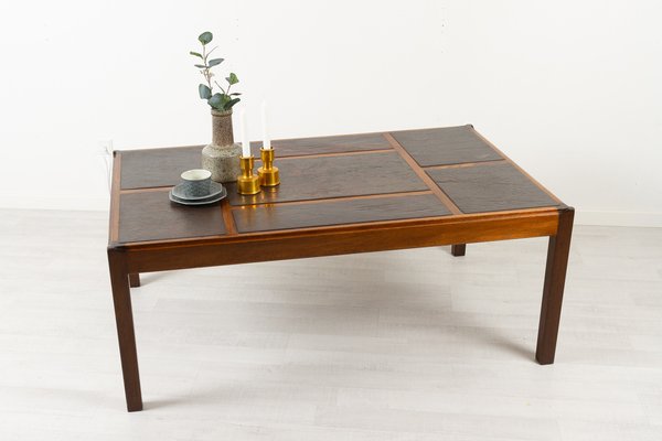 Vintage Danish Slate Coffee Table by Svend Langkilde, 1970s-WIX-1320340