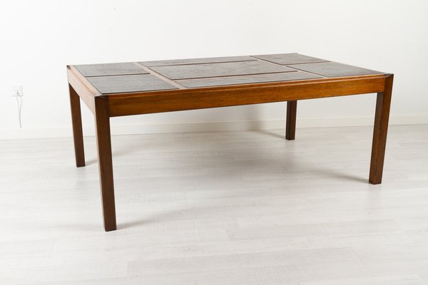 Vintage Danish Slate Coffee Table by Svend Langkilde, 1970s-WIX-1320340