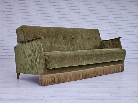 Vintage Danish Sleeping Foldable Sofa, 1970s