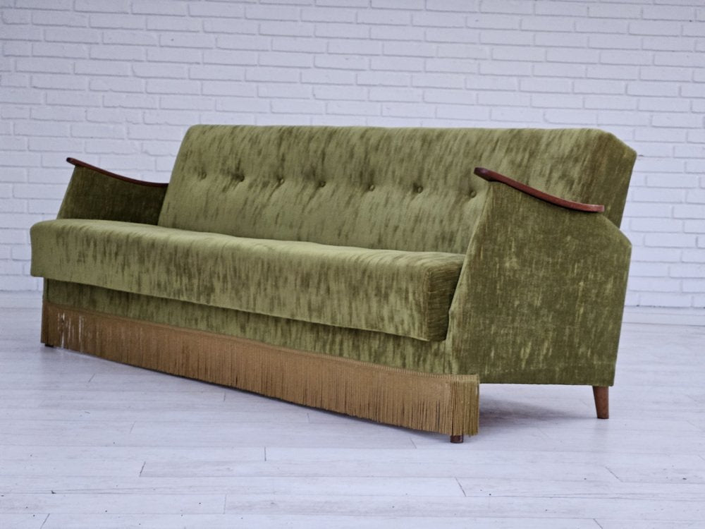 Vintage Danish Sleeping Foldable Sofa, 1970s