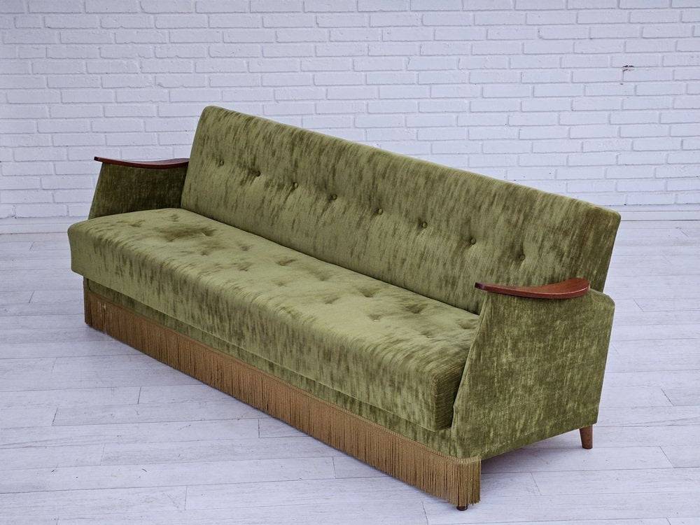 Vintage Danish Sleeping Foldable Sofa, 1970s