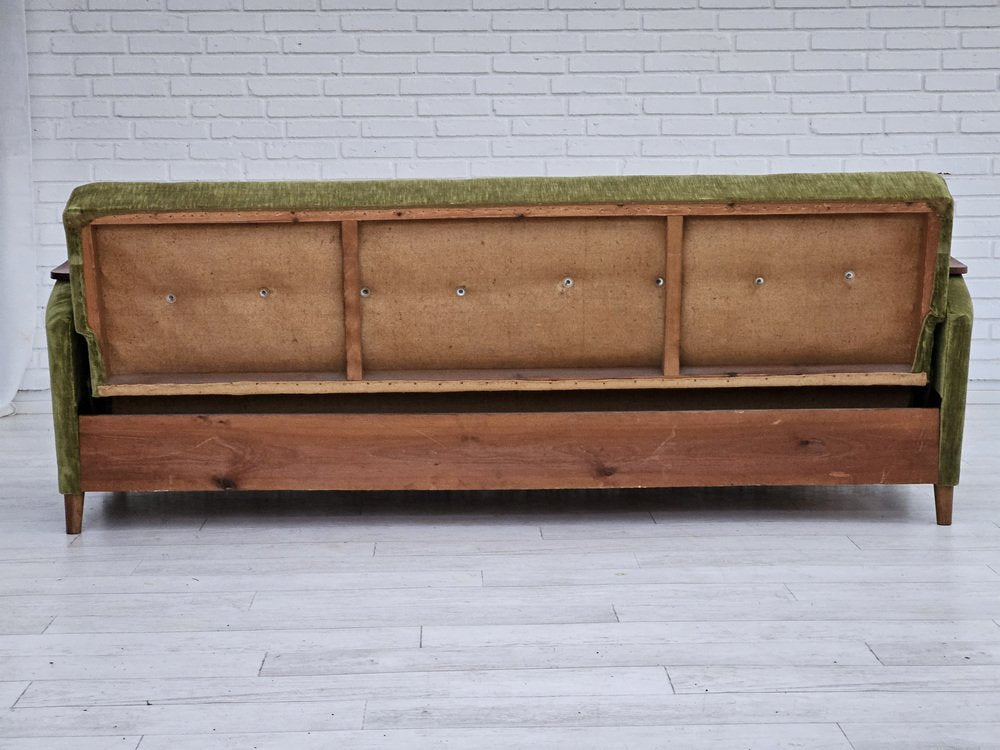 Vintage Danish Sleeping Foldable Sofa, 1970s