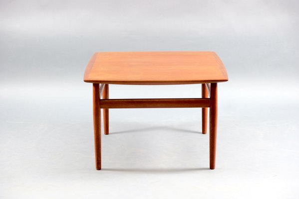 Vintage Danish Square Teak Coffee Table, 1960s-CIP-782956