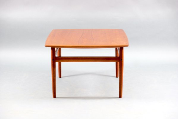 Vintage Danish Square Teak Coffee Table, 1960s-CIP-782956