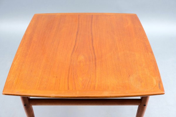 Vintage Danish Square Teak Coffee Table, 1960s-CIP-782956