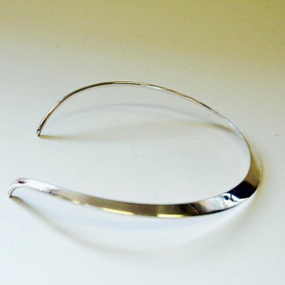 Vintage Danish Sterling Silver Neck Ring by N.E. From, 1960s-HEU-714931