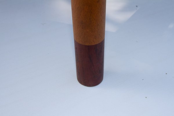 Vintage Danish Teak and Beech Side Table, 1950s-WIX-1397487