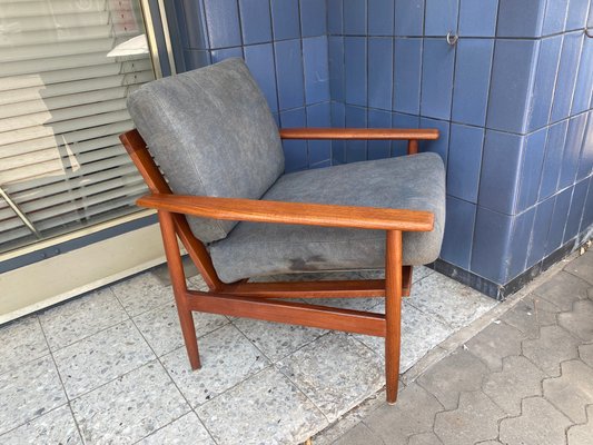 Vintage Danish Teak Armchair, 1960s-PYR-1357918