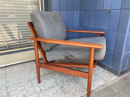 Vintage Danish Teak Armchair, 1960s-PYR-1357918