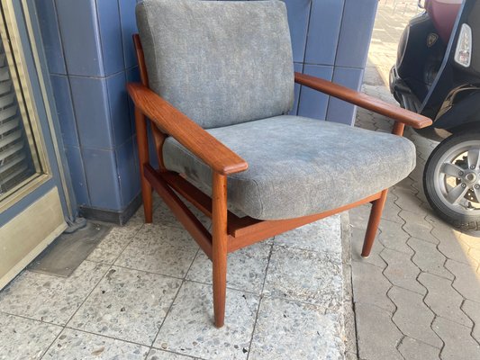 Vintage Danish Teak Armchair, 1960s-PYR-1357918