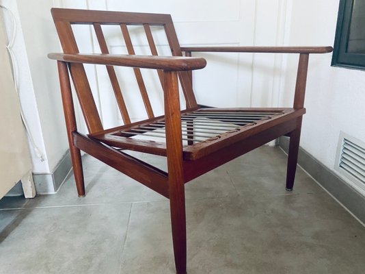 Vintage Danish Teak Armchair, 1960s-PYR-1357918