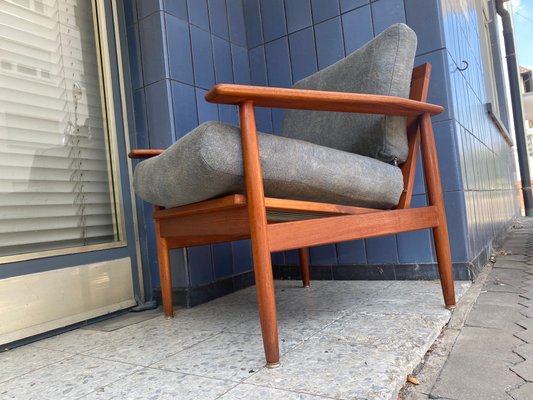 Vintage Danish Teak Armchair, 1960s-PYR-1357918