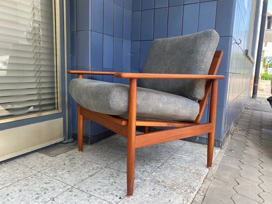 Vintage Danish Teak Armchair, 1960s-PYR-1357918