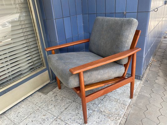 Vintage Danish Teak Armchair, 1960s-PYR-1357918