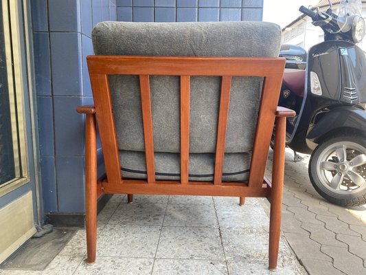 Vintage Danish Teak Armchair, 1960s-PYR-1357918