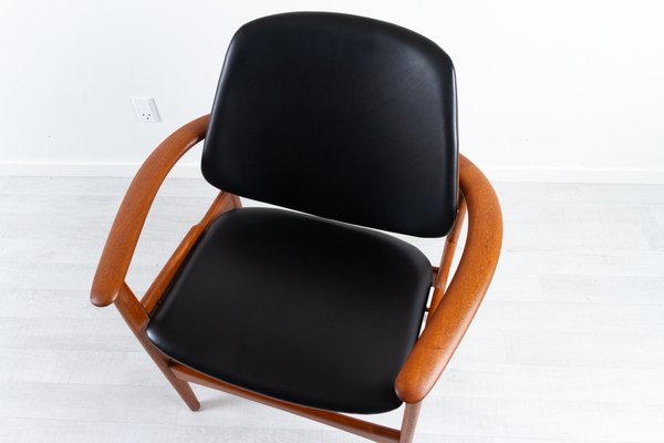 Vintage Danish Teak Armchair by Arne Hovmand-Olsen, 1960s-WIX-1109333