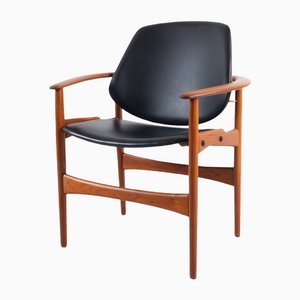 Vintage Danish Teak Armchair by Arne Hovmand-Olsen, 1960s-WIX-1109333