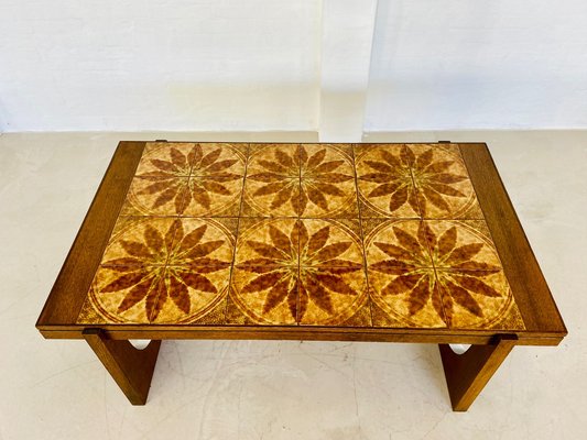 Vintage Danish Teak & Ceramic Coffee Table, 1965-UAY-2031615